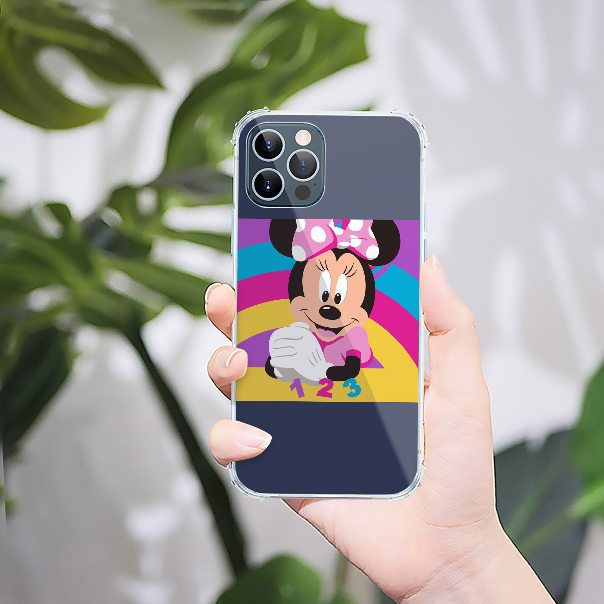 （画像用） ミッキーマウス Mickey Mouse 【iPhone 12シリーズ対応】透明スマホケース（クリアソフトケース）